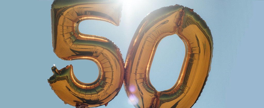 Ballonger med nummer 50