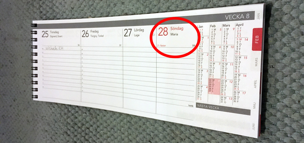 Vecka 8 i kalender