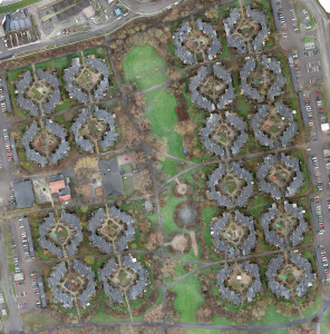 Drönarbild över Djingis